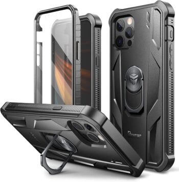 iPhone 12 & 12 Pro 6.1", Full Body Heavy Duty Shockproof Case - Black