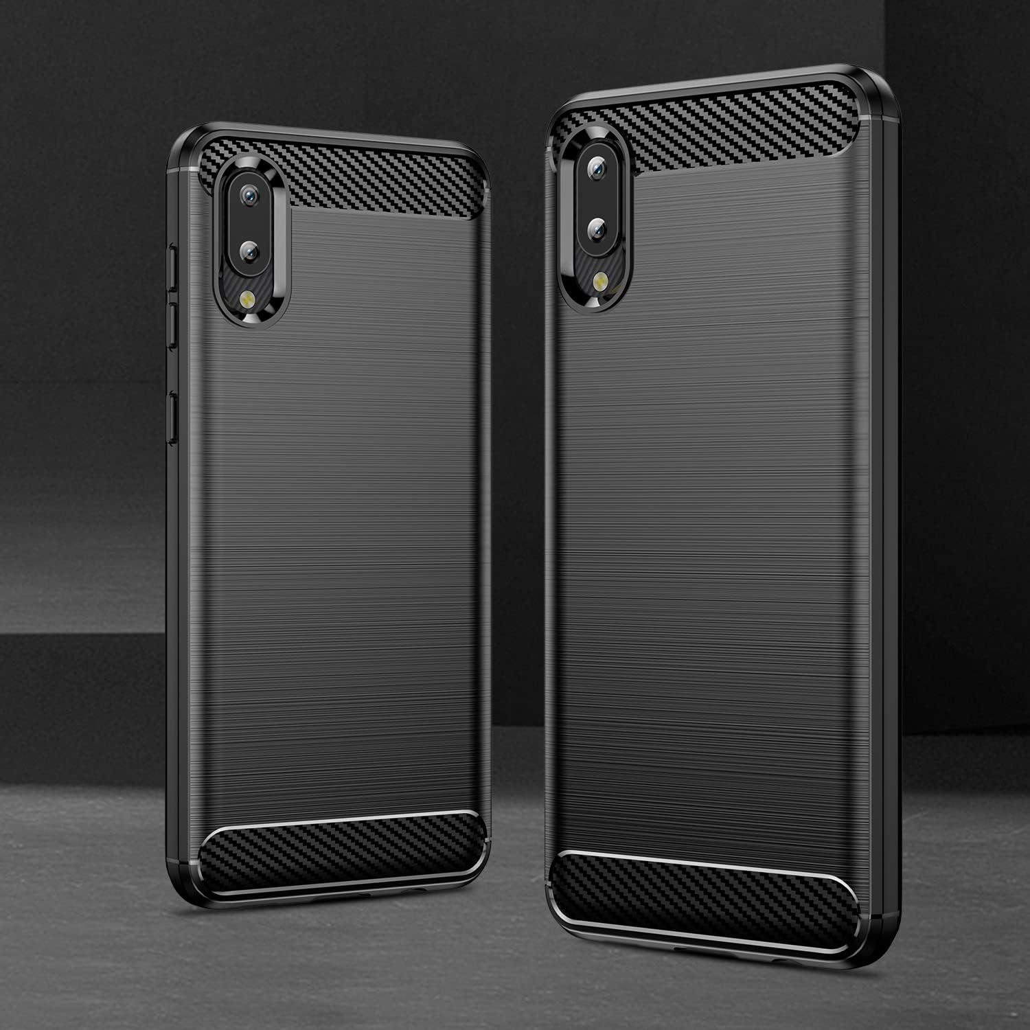 For Samsung Galaxy A02 Case w Tempered Glass Screen Protector - Black - Image 8