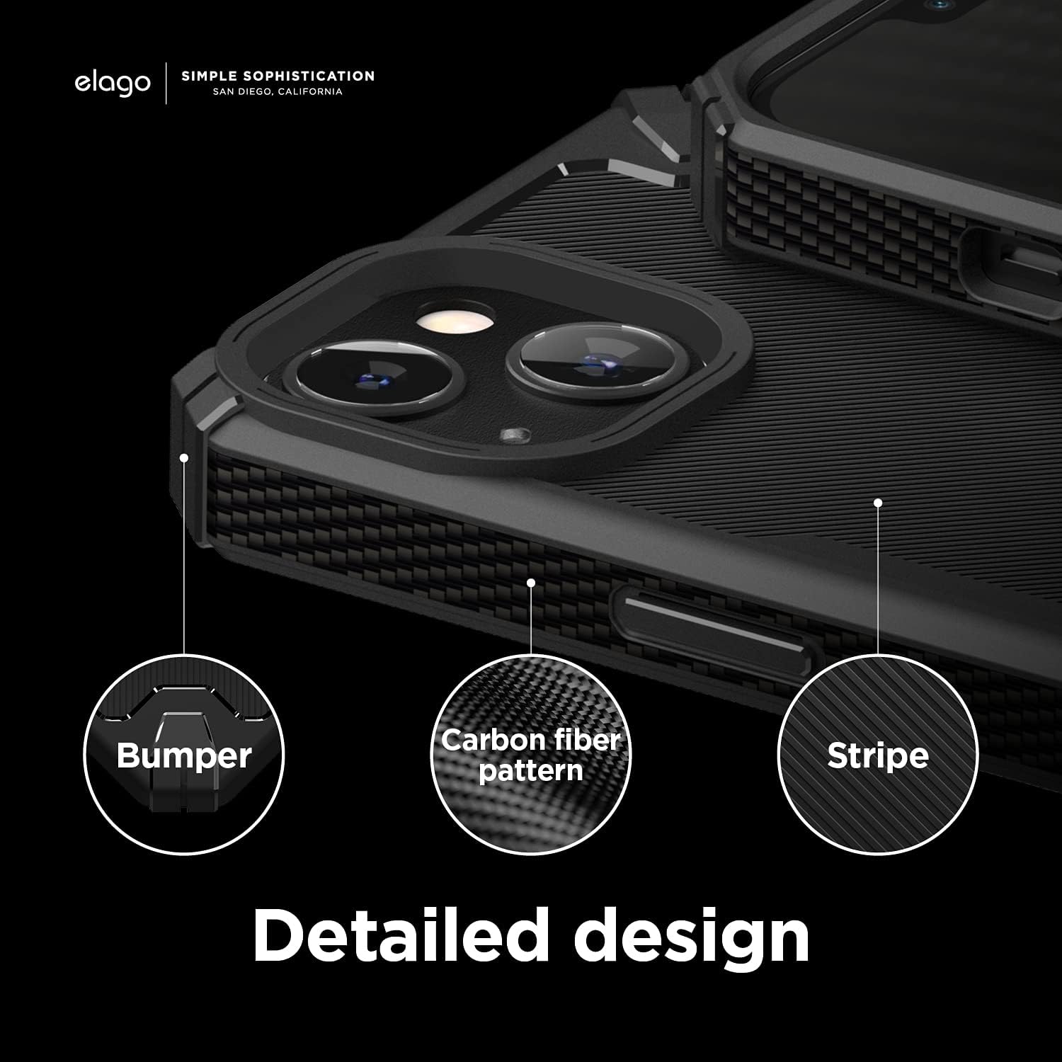 For iPhone 13 Case, Heavy-Duty Protective Shockproof Bumper Cover Case (Black) - Image 6