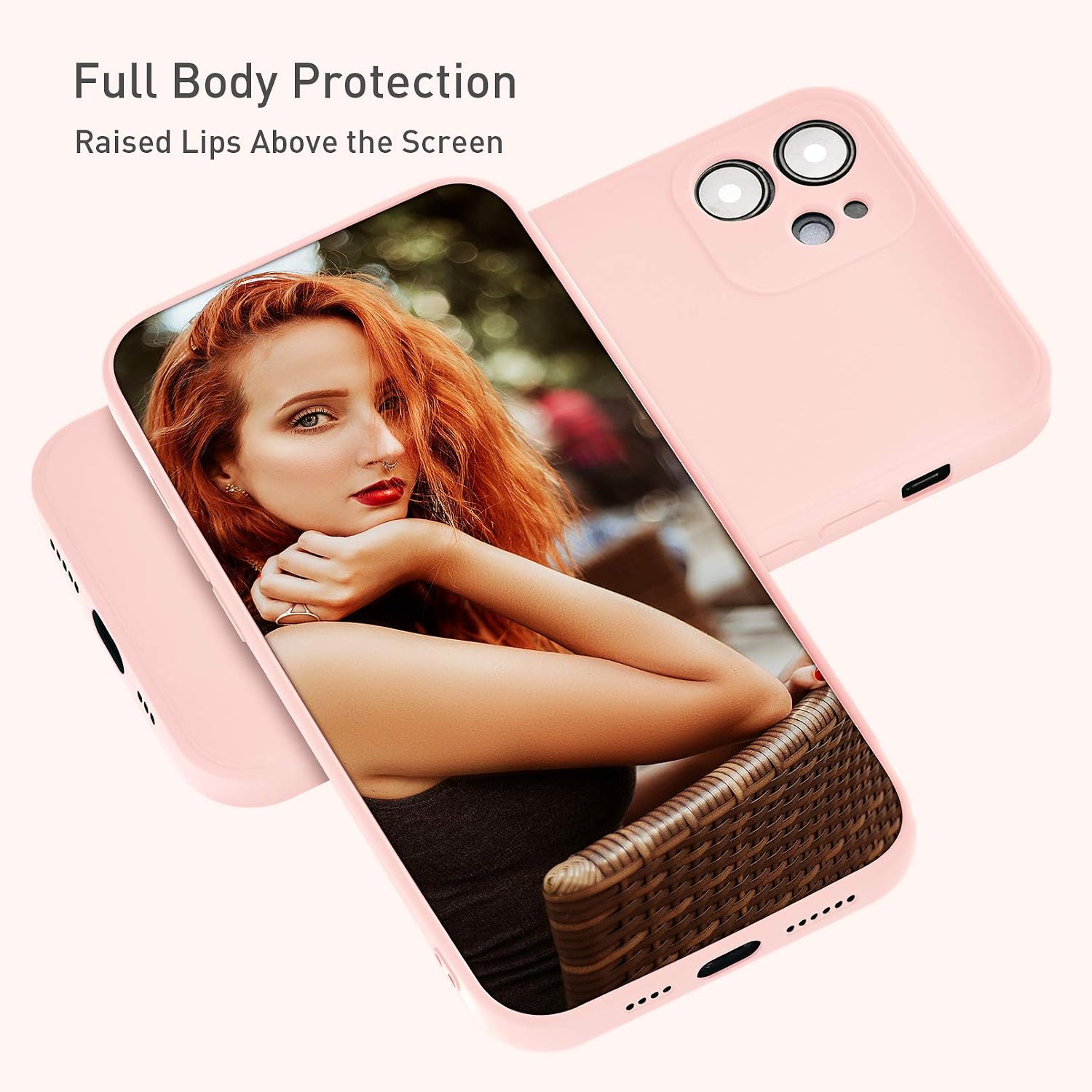 For iPhone 12 6.1 inch, Slim Liquid Silicone Case Shockproof Full Body - Image 3