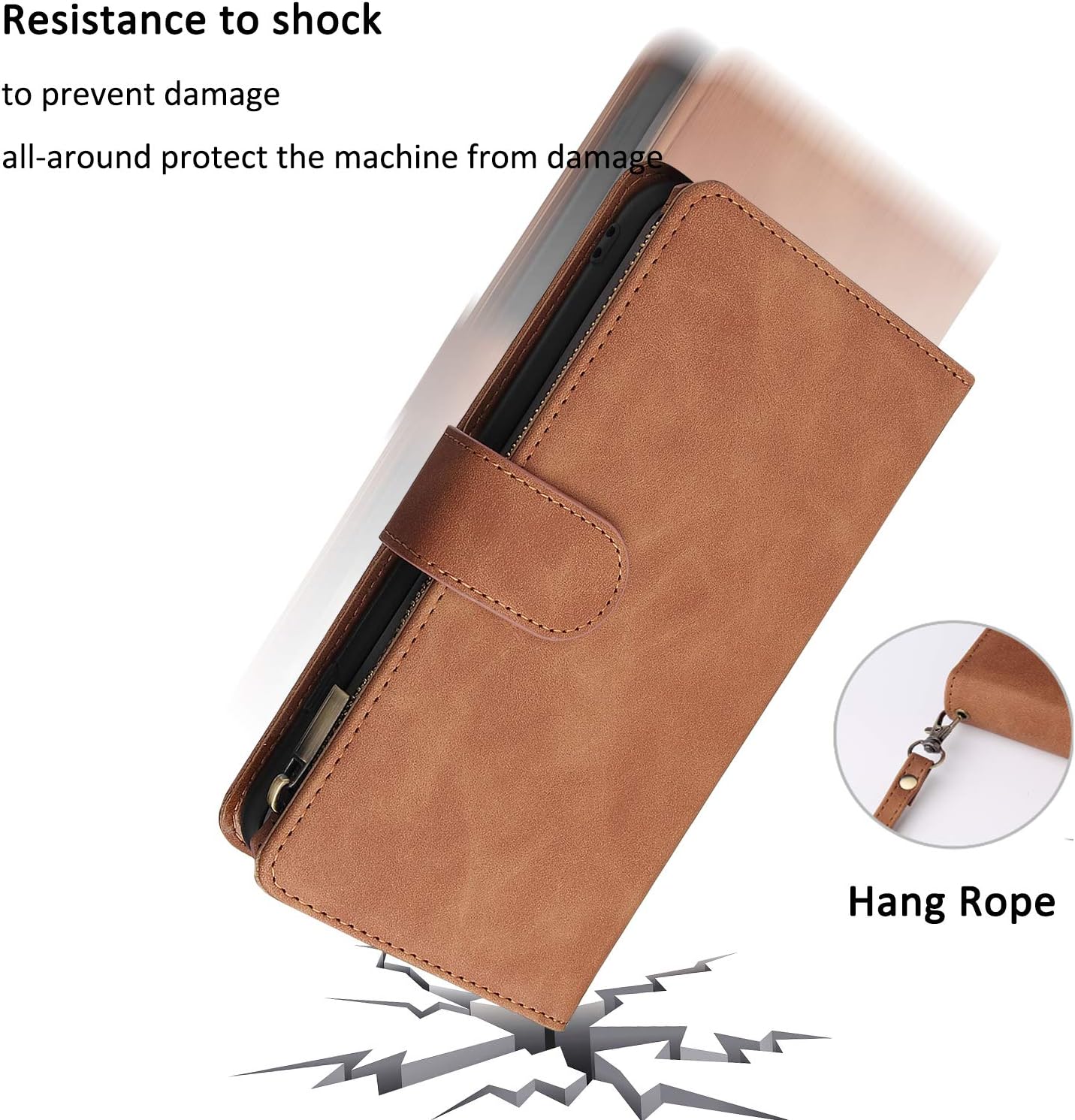 iPhone SE 2022 5G/iPhone 7/8/SE 2020, Premium PU Leather Magnetic Closure Case - Image 6