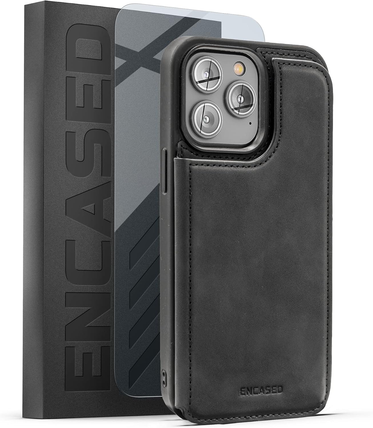 For iPhone 14 Pro Max Case with Card Holder Folio and Wrist Strap - Image 9