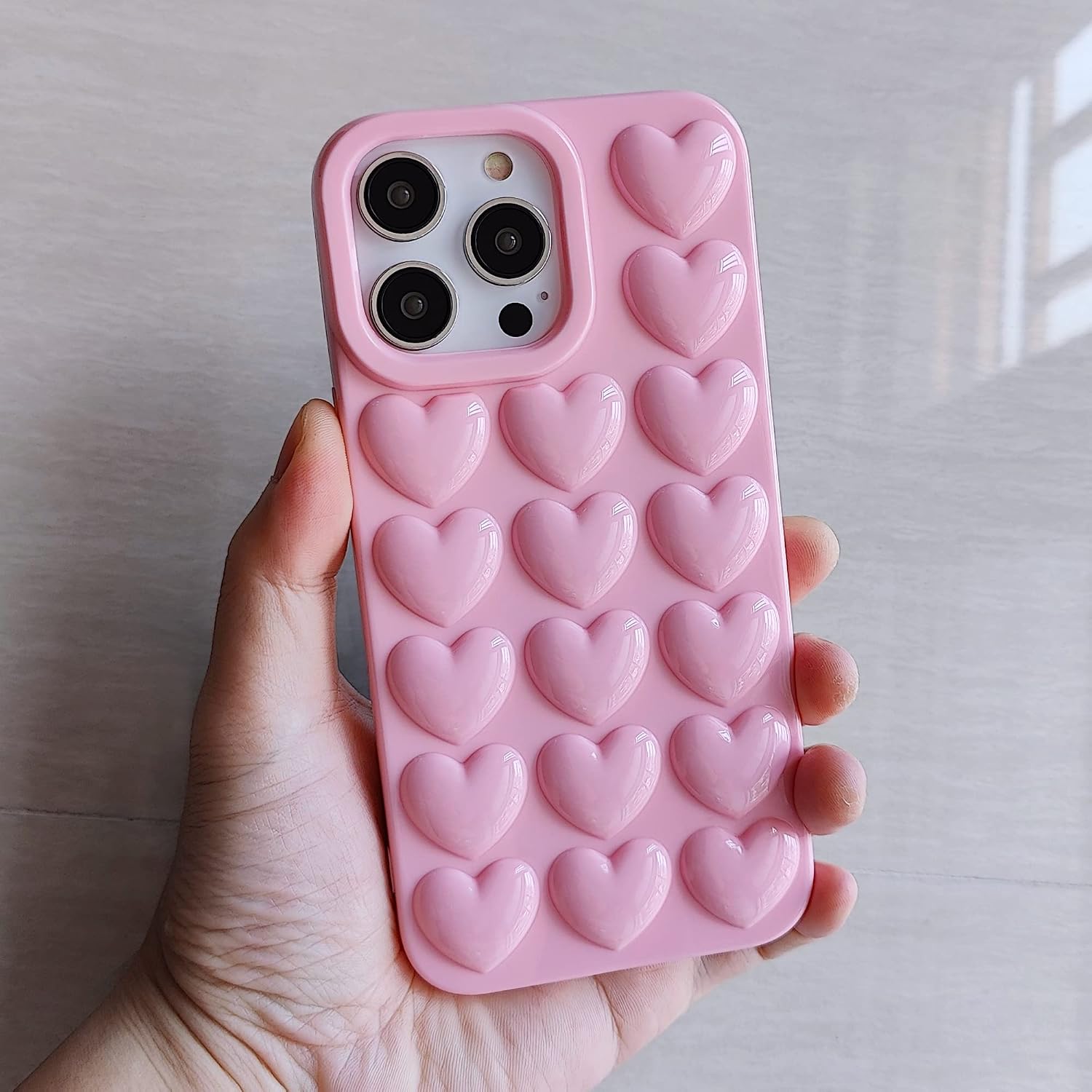 For iPhone 14 Pro Cute Girly 6.1 inch Gel Case - Baby Pink - Image 7