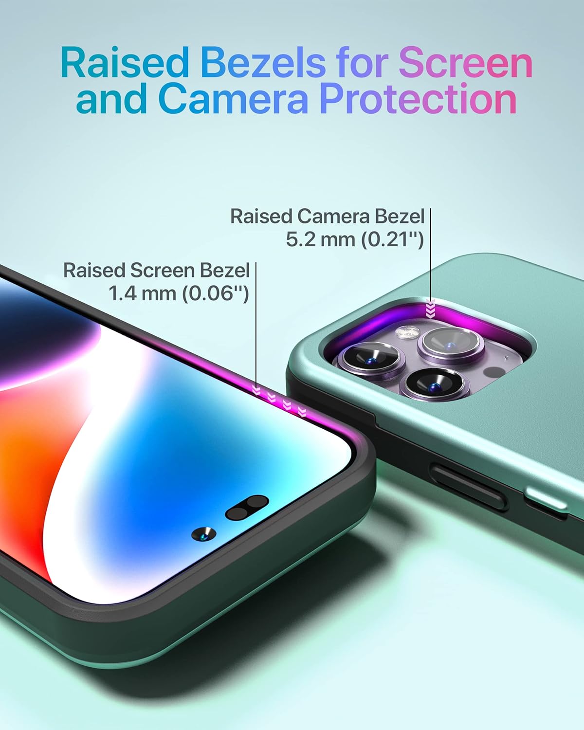 iPhone 14 Pro Max Protective Shockproof Heavy Duty Wallet Case - Green - Image 4