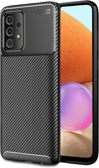 Samsung Galaxy A32 4G, Protective Carbon Fiber Lightweight Ultra Thin Slim Case