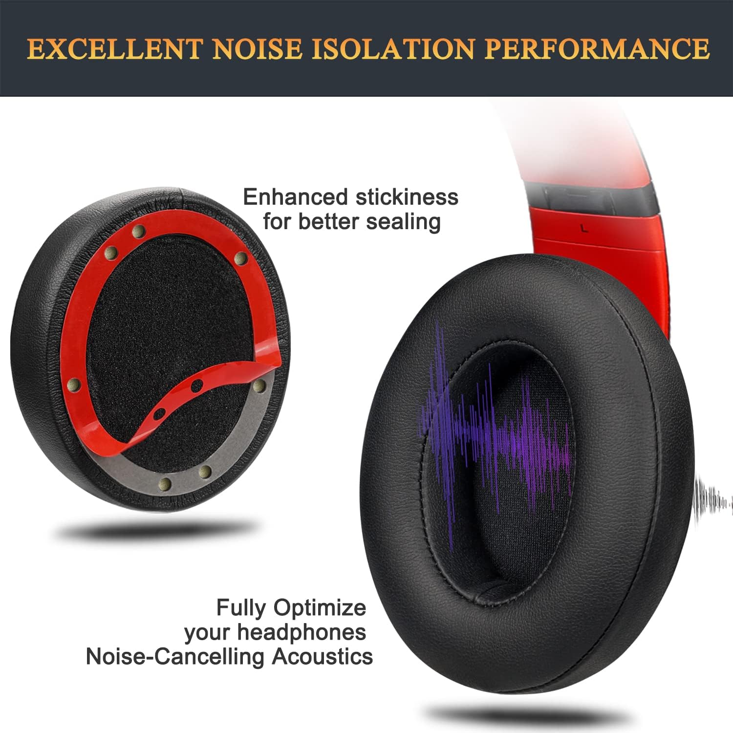 Professional Earpads Replacement Ear Pads Cushions for Beats Studio 2 & 3 - Image 6