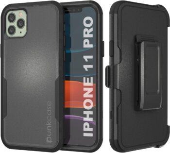 iPhone 11 Pro Belt Clip Holster 4-1 Rugged & Protective Multilayer Phone Case
