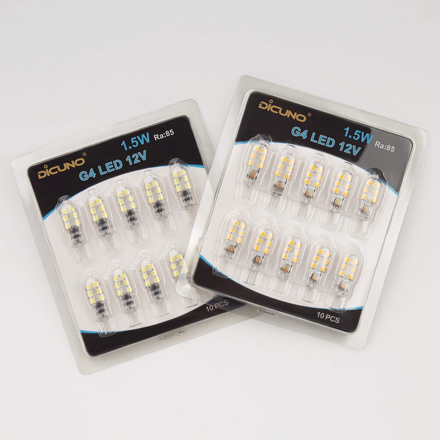G4 LED Light Bulb Bi-Pin Base 1.5Watt 15-20W Halogen Bulb Equivalent- Pack of 10 - Image 6
