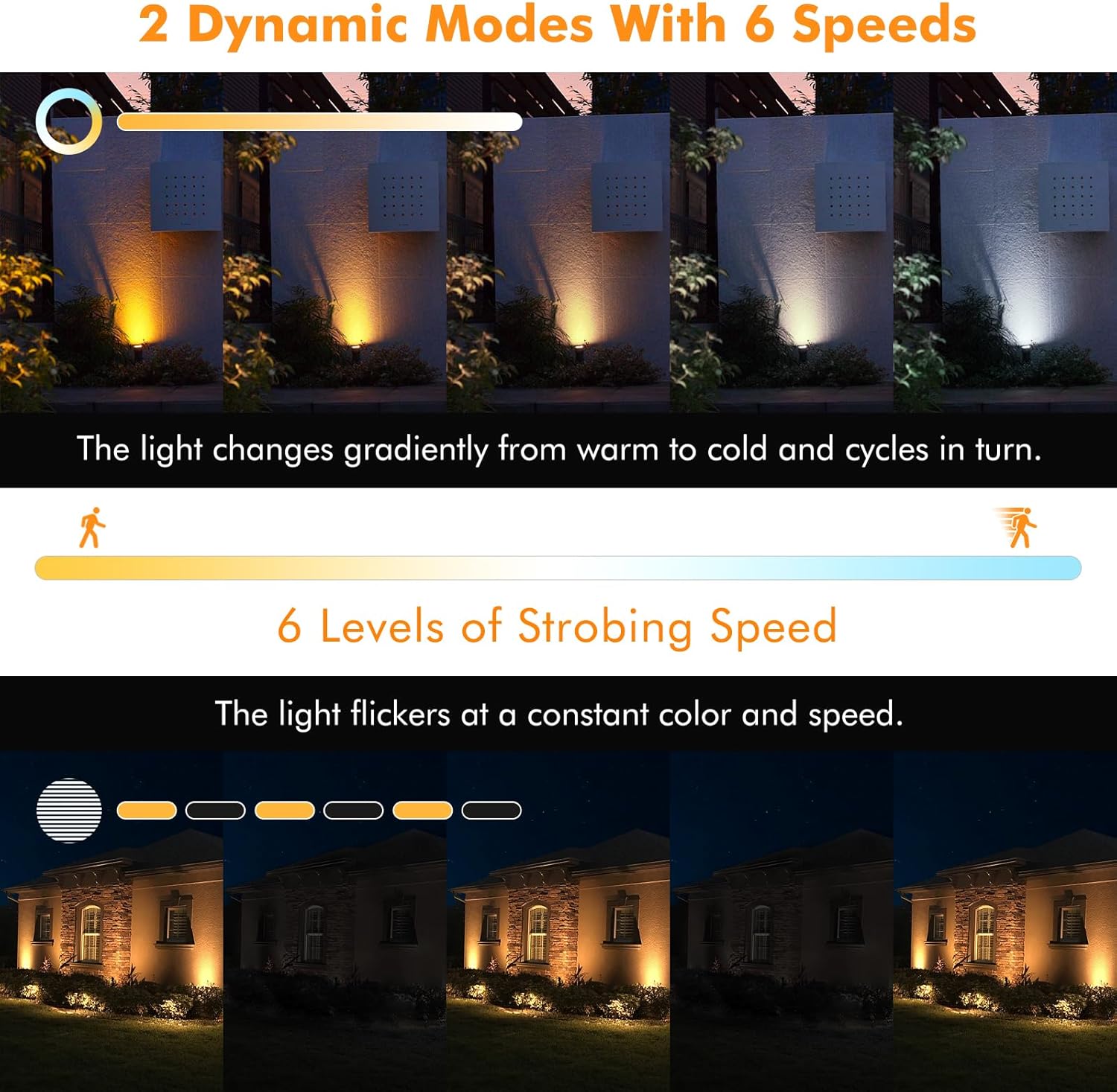 Solar Outdoor Spotlights, 4 in 1 Solar Garden Lights, IP66 Waterproof, LED Solar - Image 4