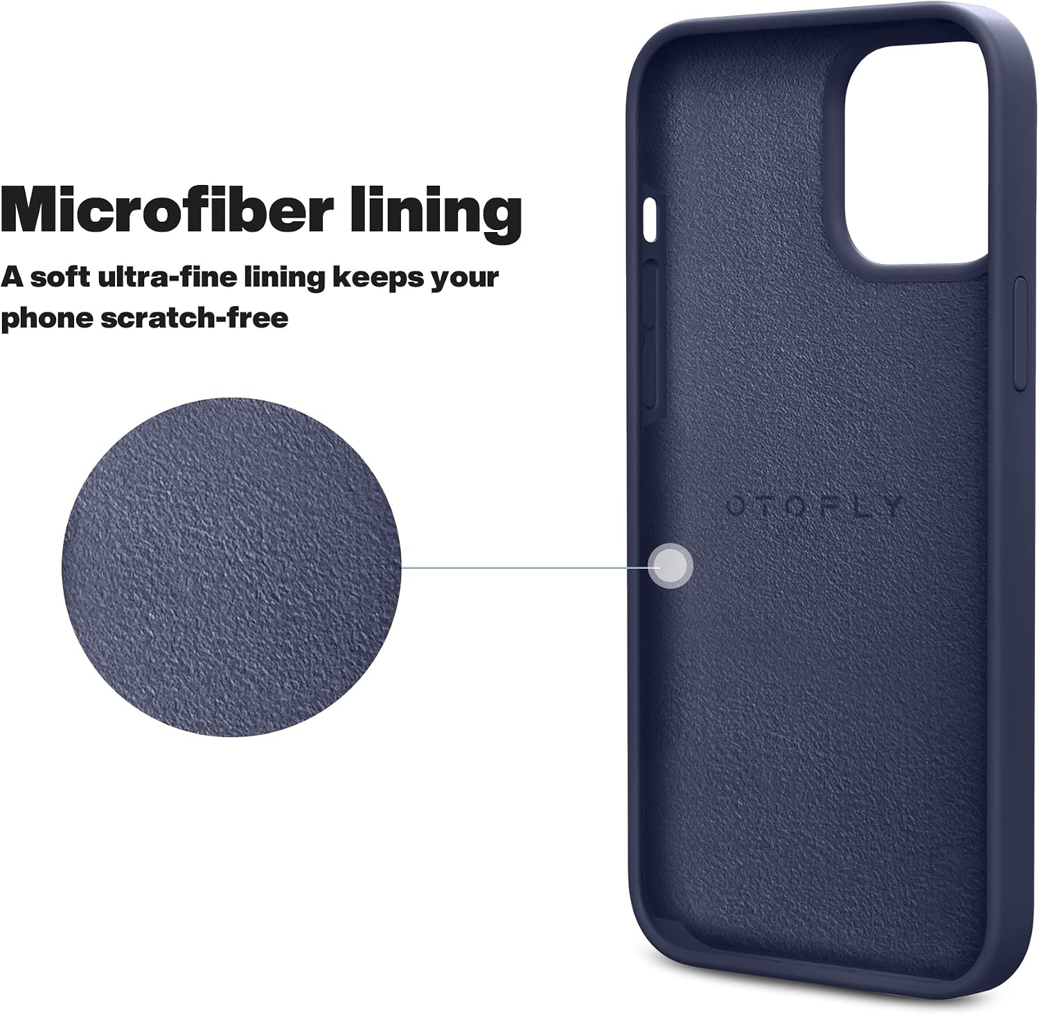 iPhone 13 Pro Max, Silicone Shockproof Slim Thin Phone Case (Midnight Blue) - Image 8