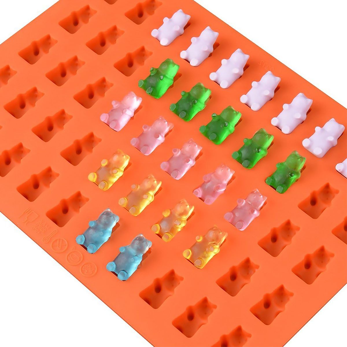 Silicone Gummy Molds Chocolate Molds Candy Mold and Silicone Ice Cube Tray - Image 4