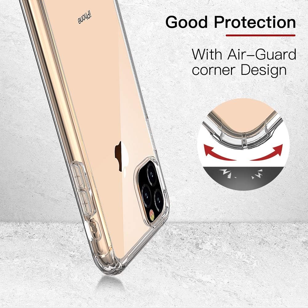 Clear Case Cover for Apple iPhone 11 (6.1 inch), Air Hybrid Slim Fit Shockproof - Image 5