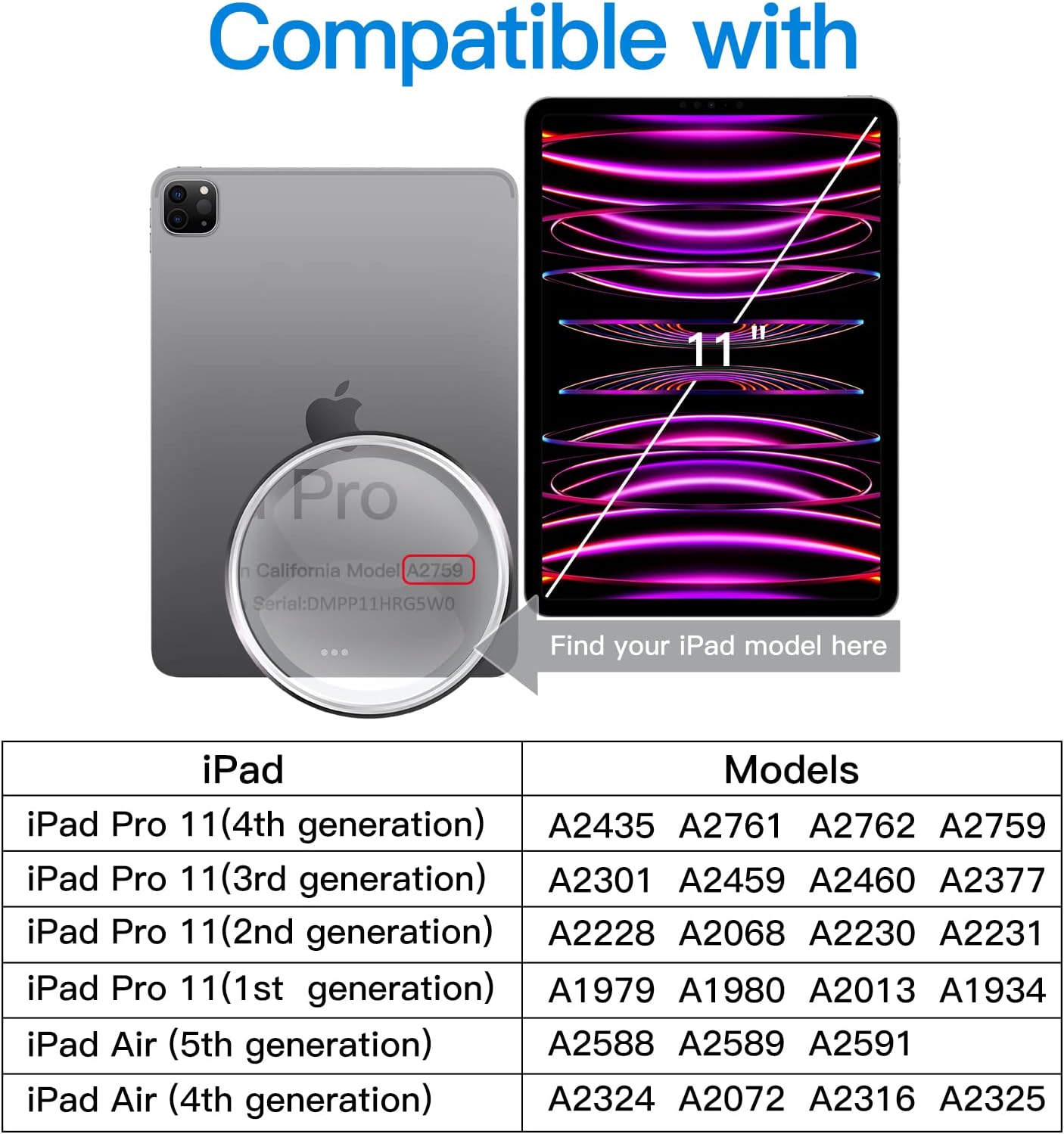 Screen Protector for iPadAir 4 10.9-Inch(2020 Model),iPad Pro 11-Inch All Models - Image 2