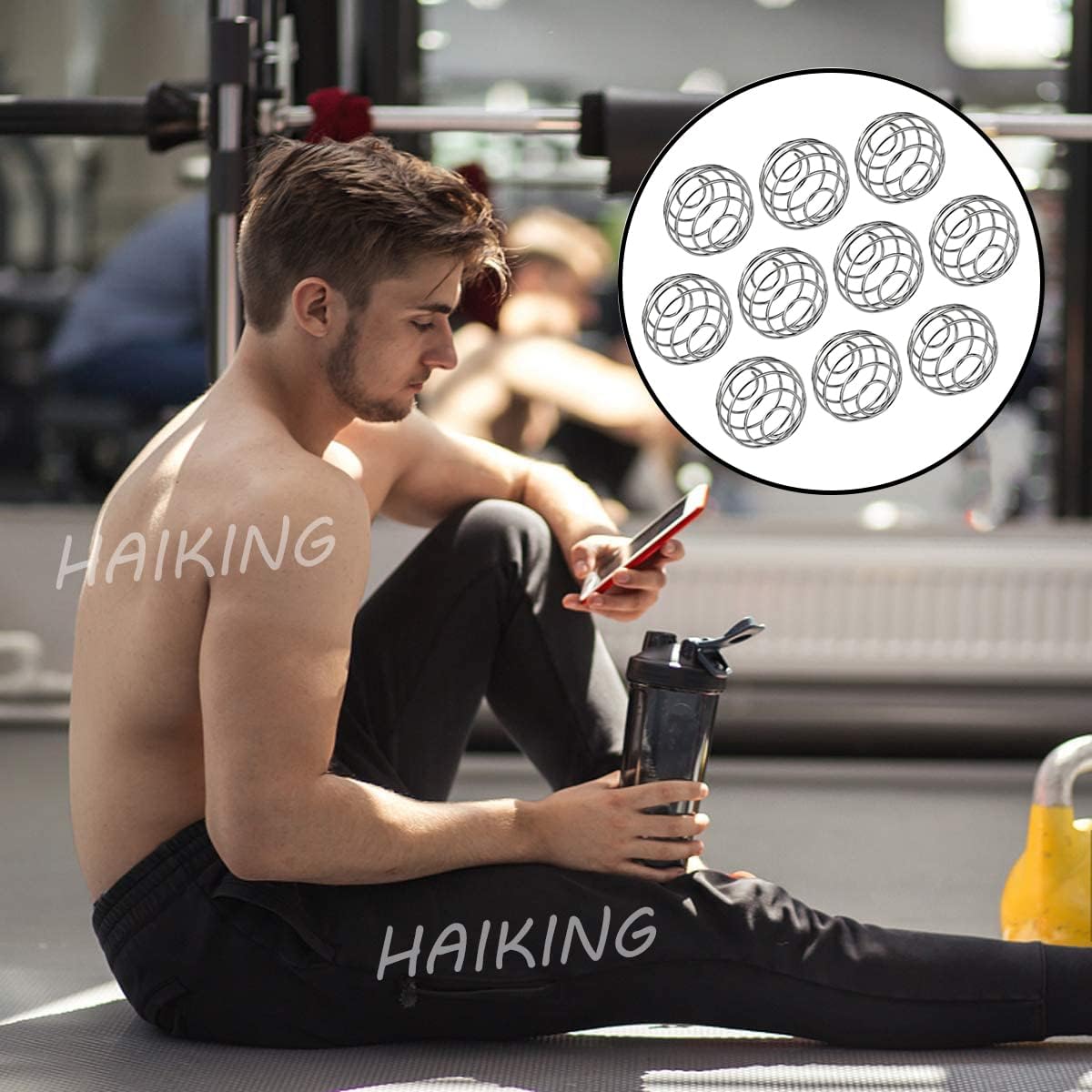 Blender Ball, 10 Pcs Food Grade Stainless Steel Milk Shaker Ball for Protein - Image 7