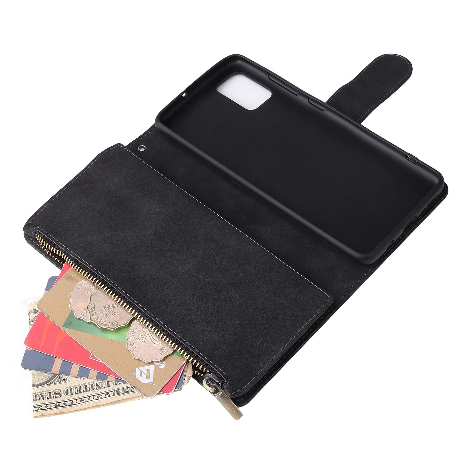 for Samsung Galaxy A51 5G UW Tempered Glass Screen Protector and Flip Wallet - Image 4