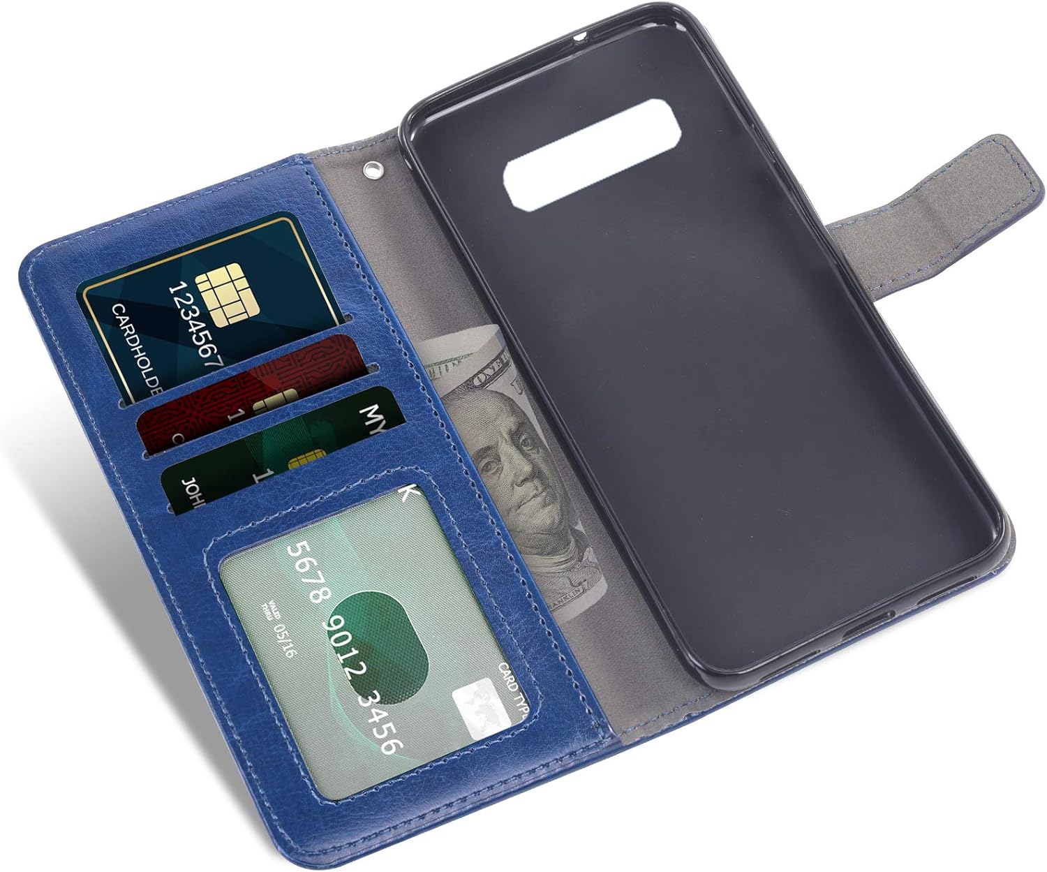 Samsung Galaxy Note 10 + 5G Tempered Glass Screen Protector Flip Wallet Case - Image 3