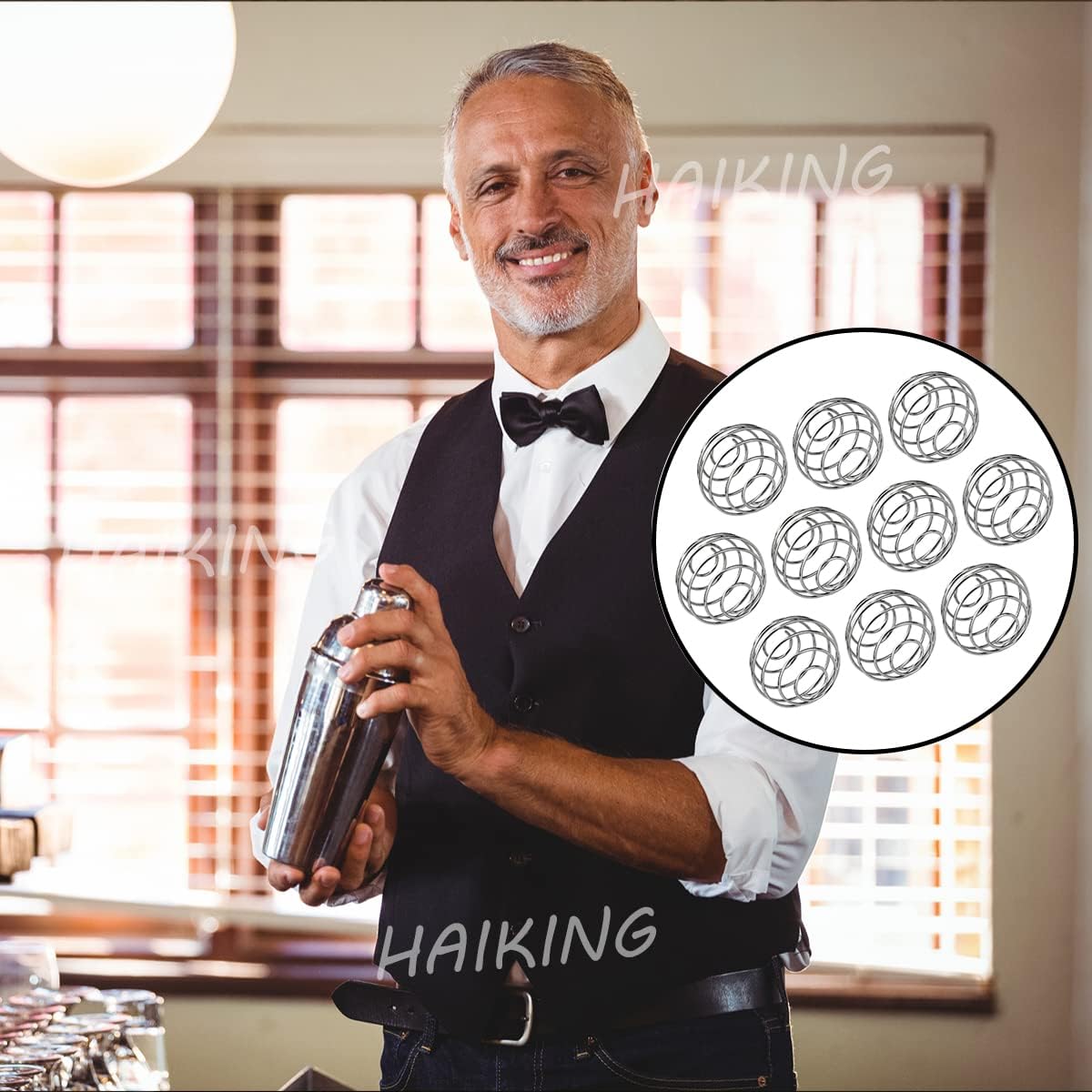 Blender Ball, 10 Pcs Food Grade Stainless Steel Milk Shaker Ball for Protein - Image 6