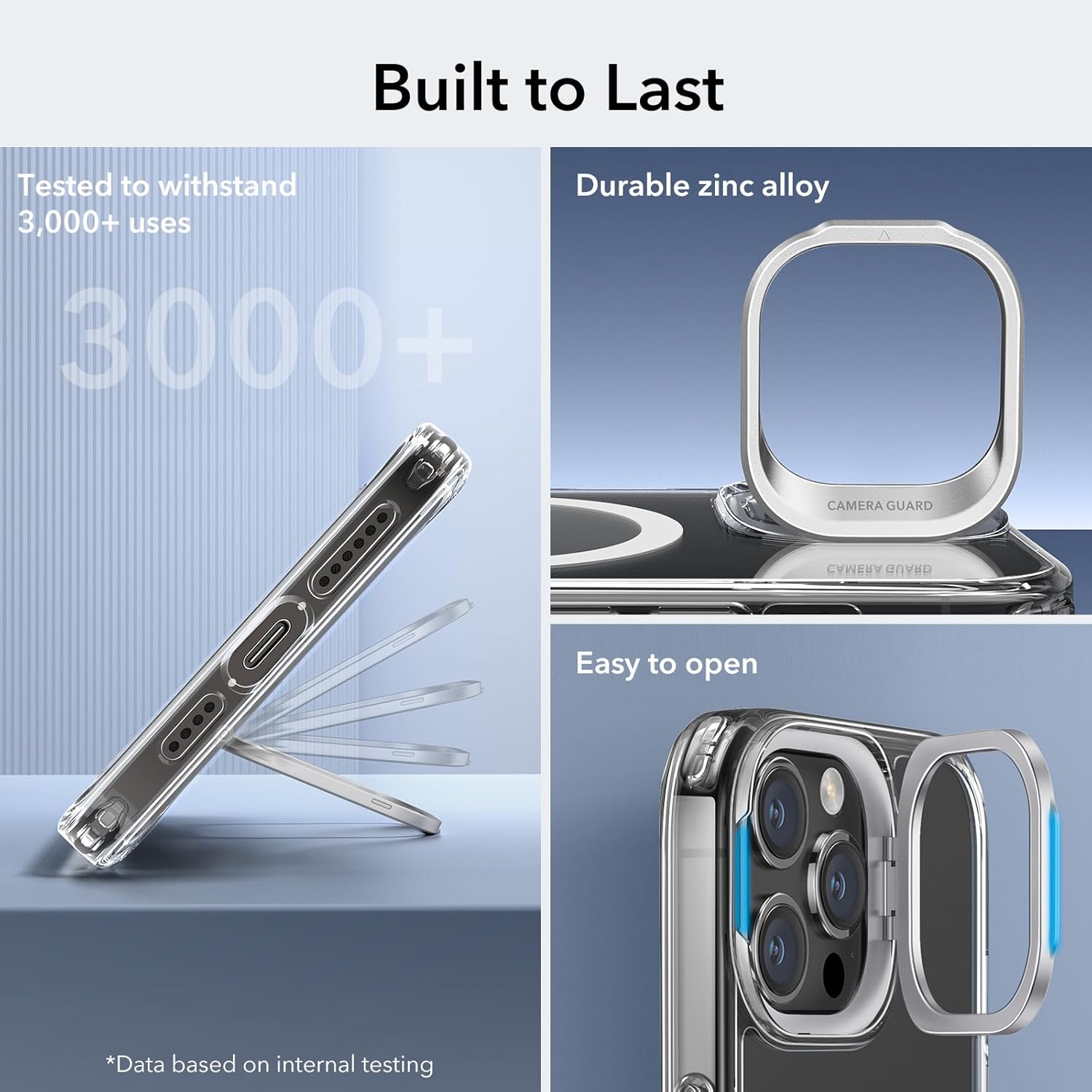 For iPhone 15 Pro Max Case, Compatible with MagSafe, Military-Grade with Stand - Image 8