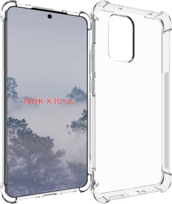 For Nokia X30 5G Clear TPU Four Corner Cover Transparent Soft - Case