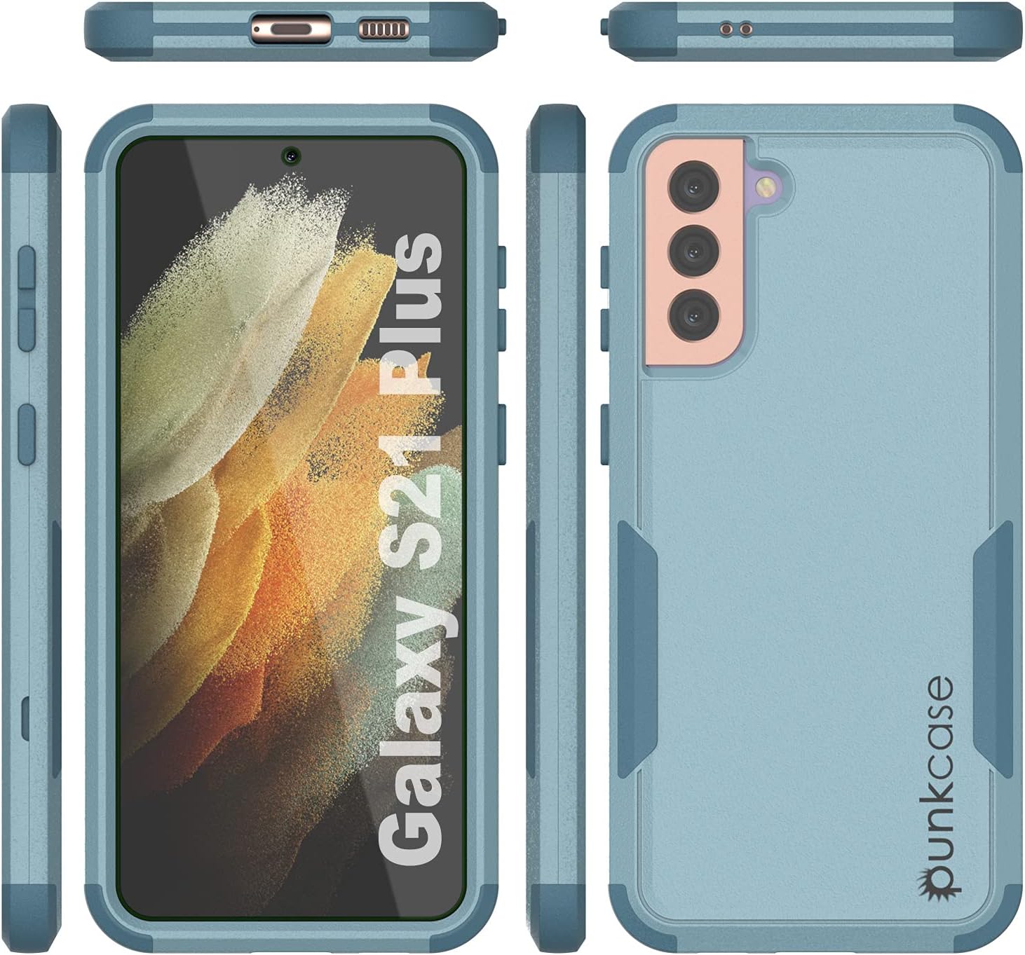 Galaxy S21+ Plus Belt Clip Holster Case 4-1 Rugged Protective Multilayer Case - Image 8