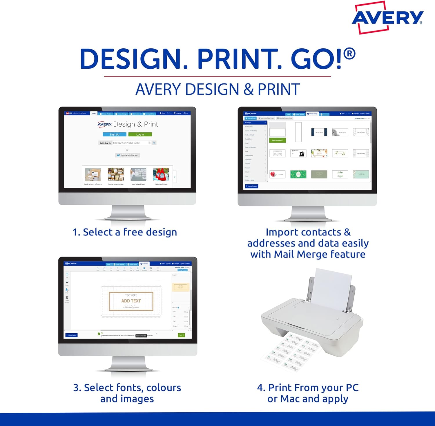 Avery Shipping & Address Labels - White, 99.1 x 38.1mm, 1400 Labels / 100 Sheets - Image 5