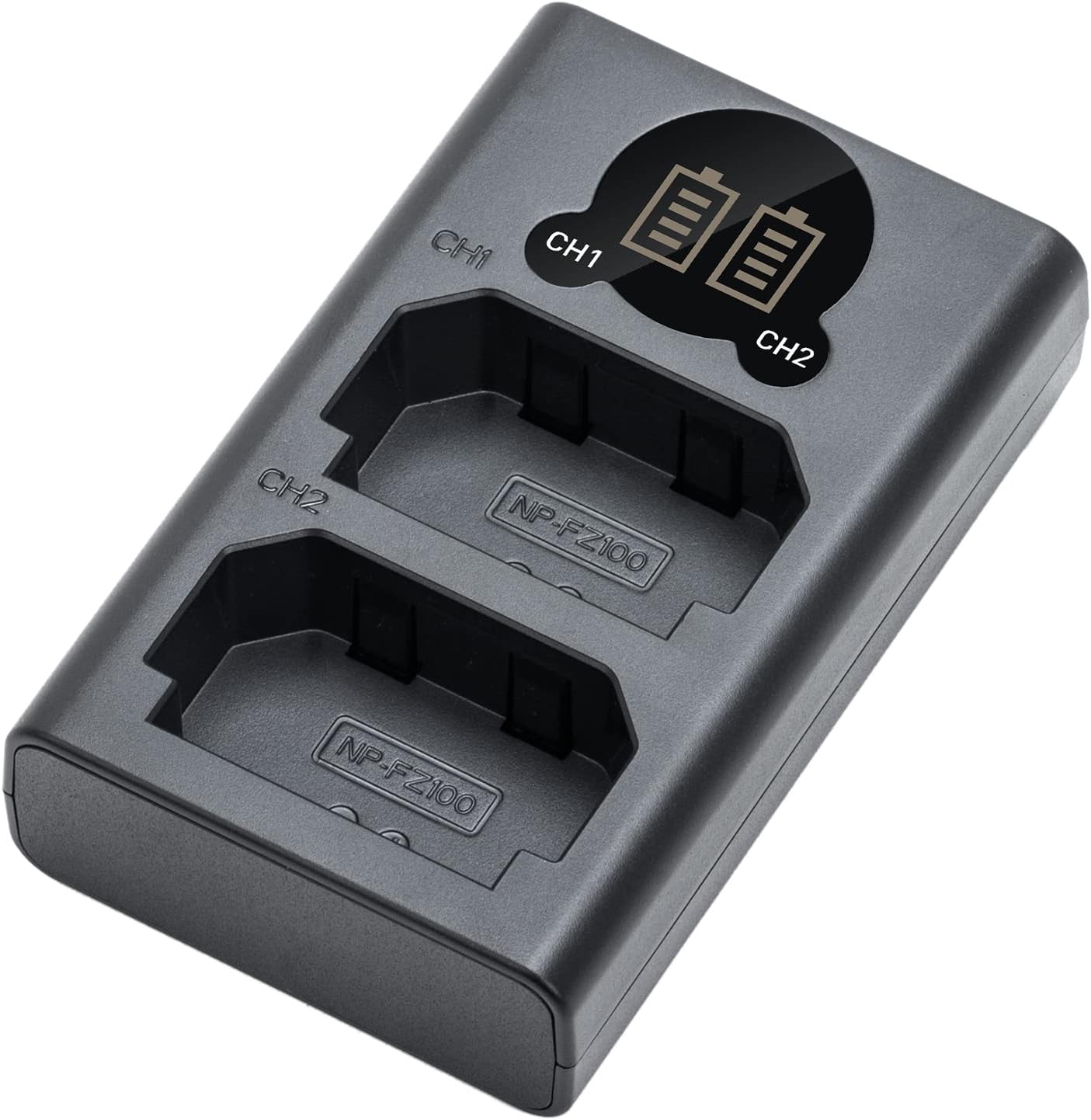 Double Slot NP-FZ100 Battery Charger for Sony BC-QZ1 Charger, Alpha ZV-E1, FX3