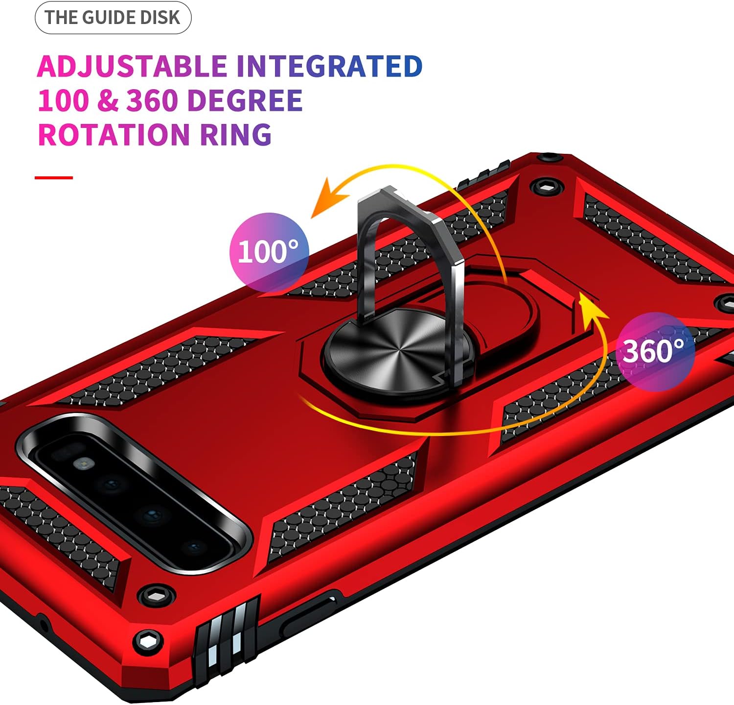 For Samsung Galaxy S10 Plus and Tempered Glass Screen Protector Case - Image 5