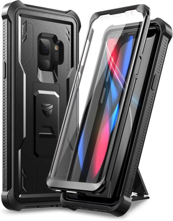 For Samsung Galaxy S9 Built-in Screen Protector and Kickstand Shockproof Case