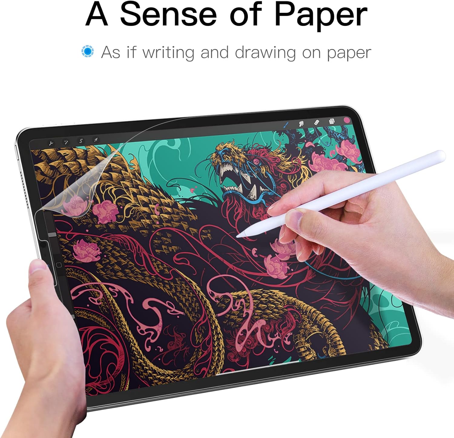 Write Like Paper Screen Protector for iPad Pro 12.9-Inch 2021/2020/2018 Model - Image 3