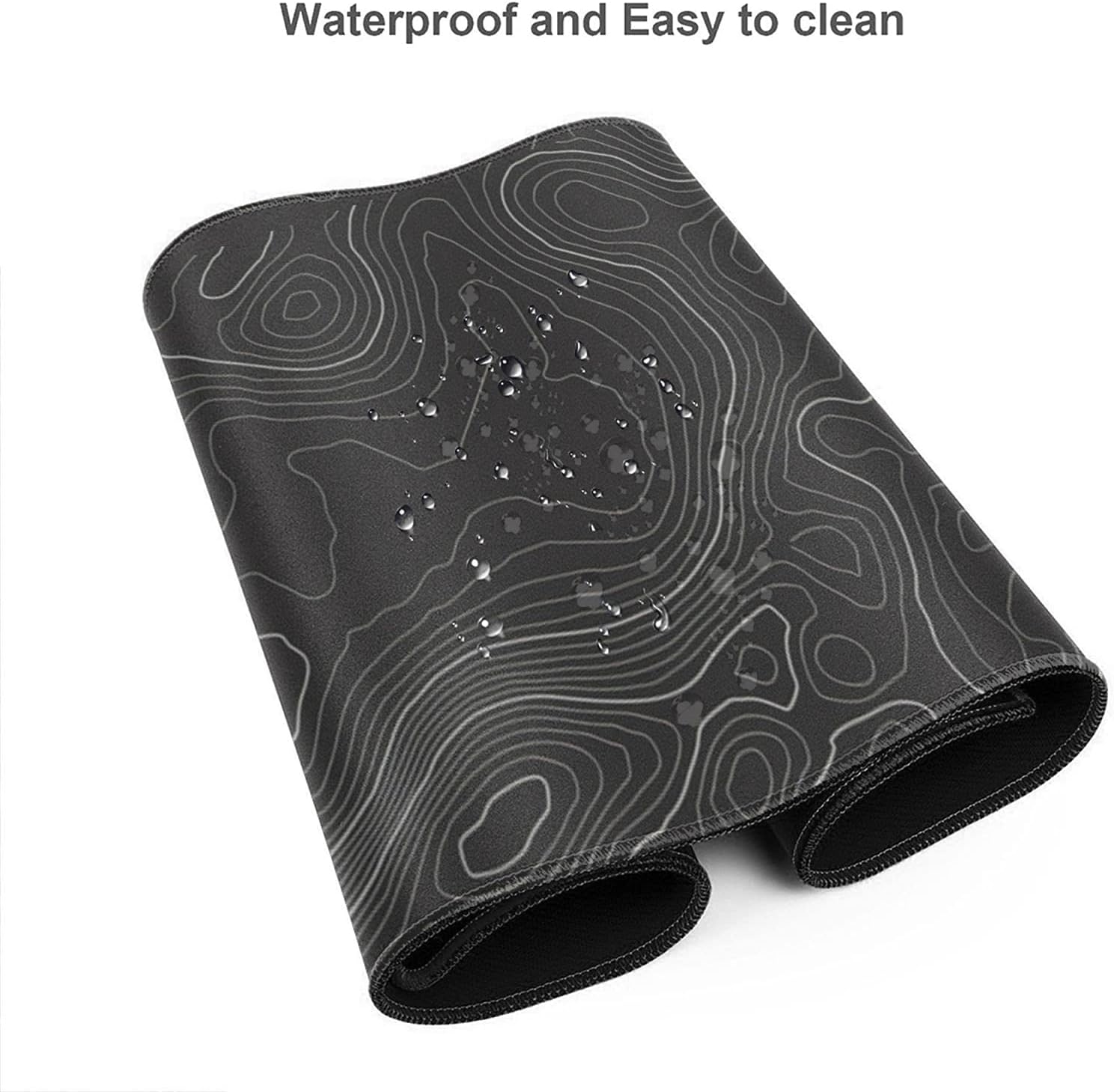 Topographic Contour Gaming Mouse Pad Large XL Long Extended Pads Big Mousepad - Image 9