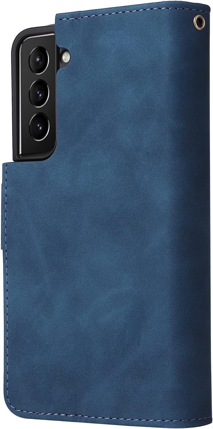For Samsung Galaxy S22 5G Glass Screen Protector and Leather Flip Wallet Case - Image 7