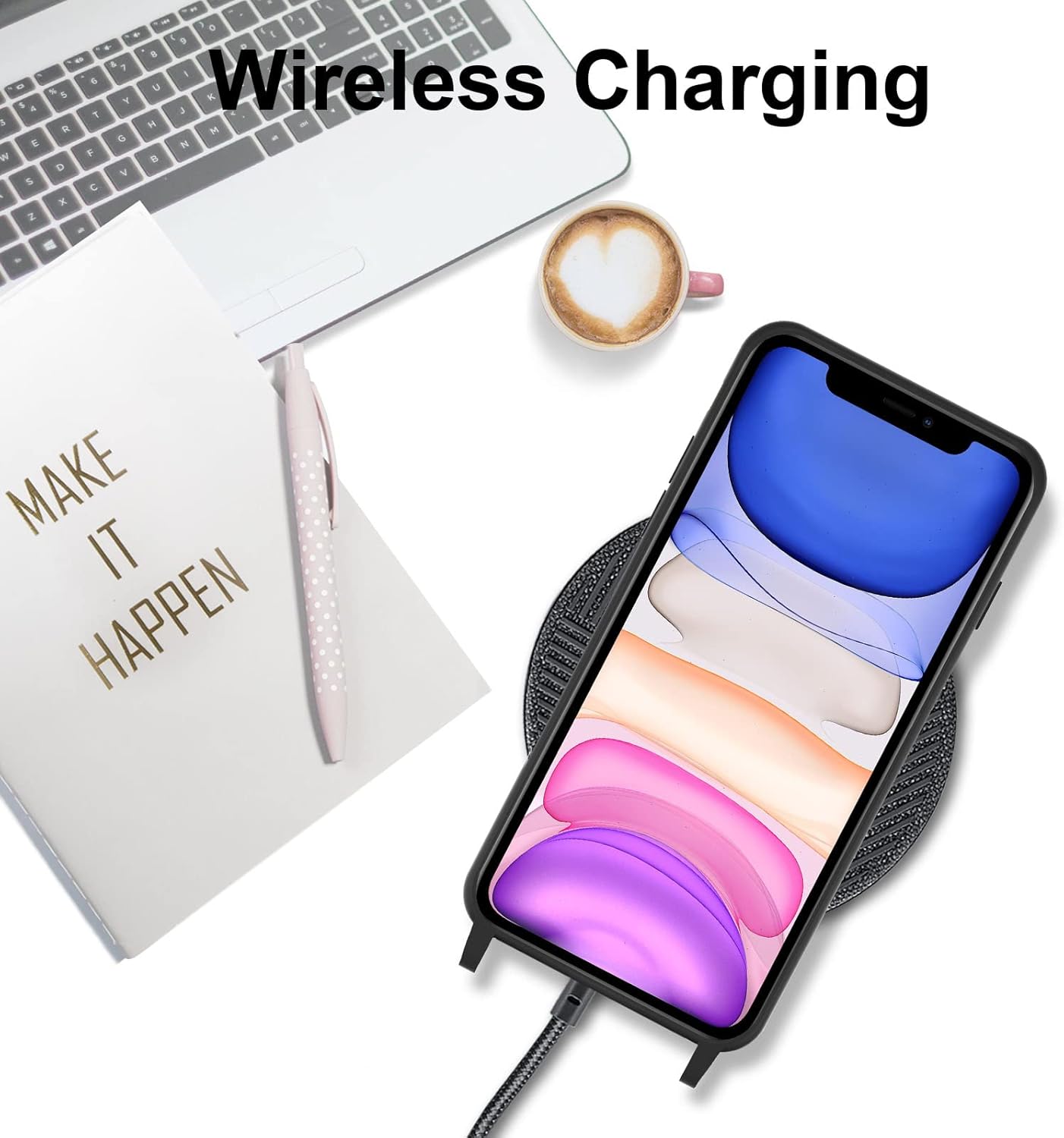 Phone case for iPhone 13 Pro Max, Silicone Case with Adjustable Necklace Strap - Image 5