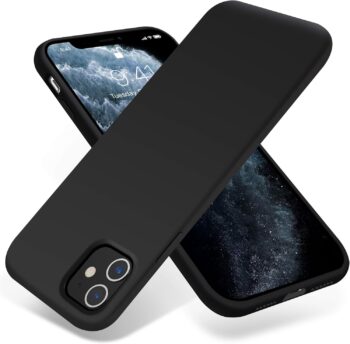 For iPhone 11 Ultra Slim Fit Liquid Silicone Gel Shockproof Case - Black