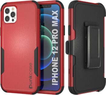 iPhone 12 Pro Max Belt Clip Holster 4-1 Rugged Protective Multilayer Phone Case