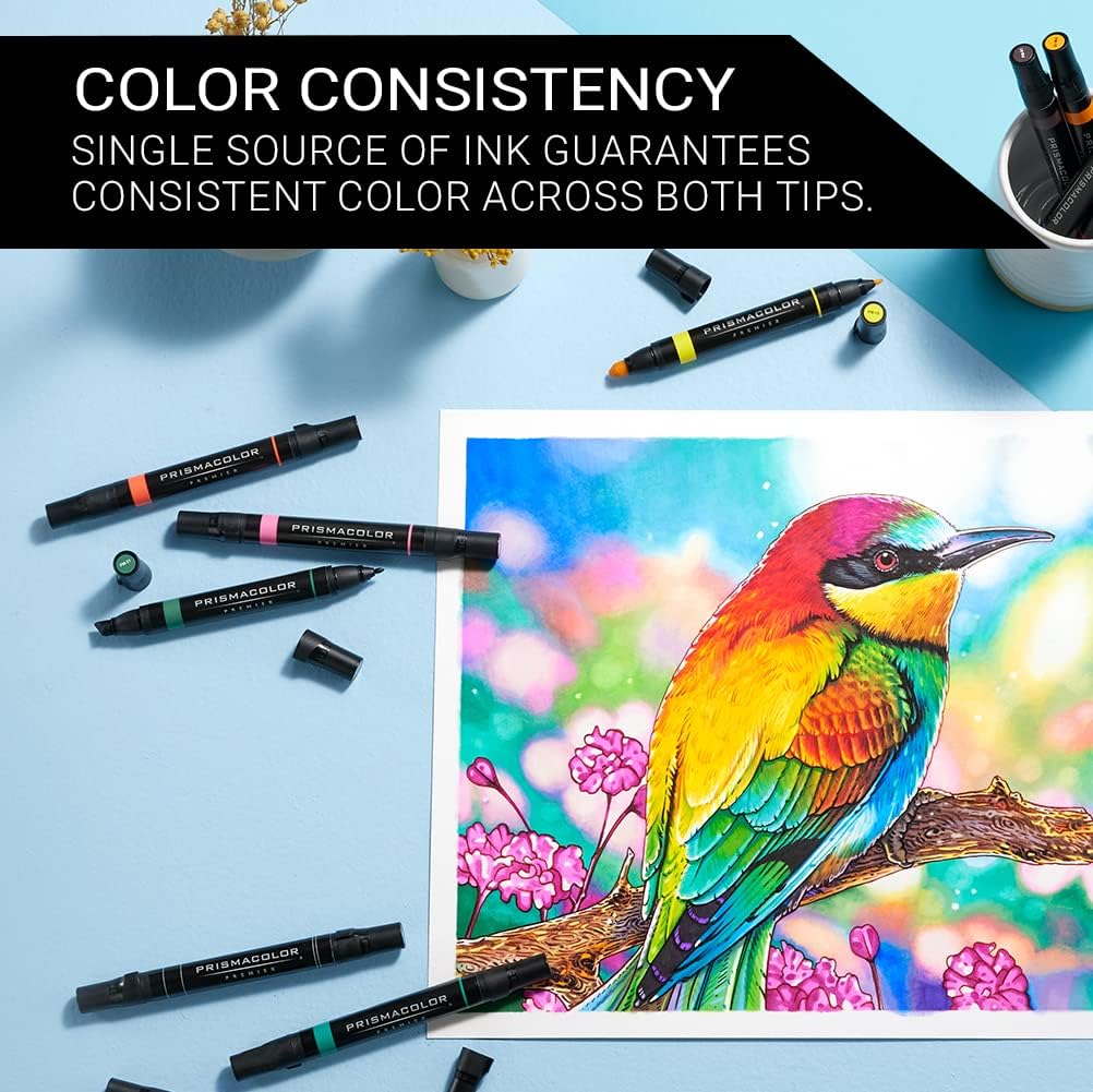 Prismacolor 3620 Marker Set, 12 Pieces, Chisel/Fine, Primary and Secondary - Image 4