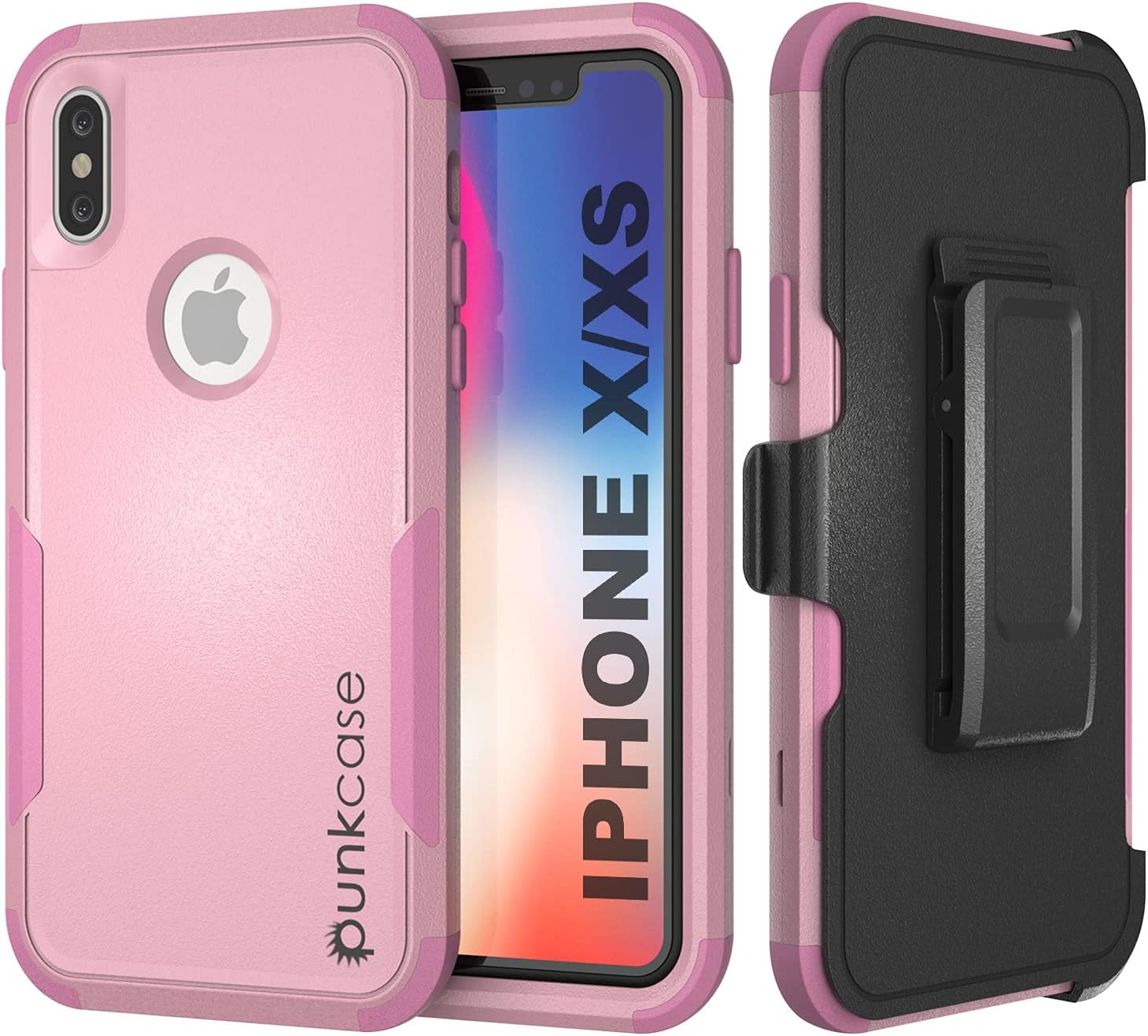 iPhone Xs Belt Clip Holster 4-1 Rugged & Protective Multilayer Phone Case