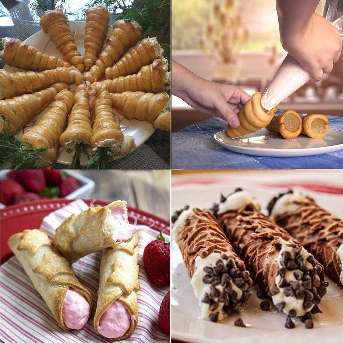 Cream Horn Molds, Cannoli Forms Tubes, Stainless Steel Cream Cone Molds - 20 Pcs - Image 6