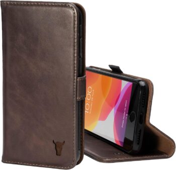 iPhone SE/8/7 – Premium, Genuine Leather Cover with Card Slots