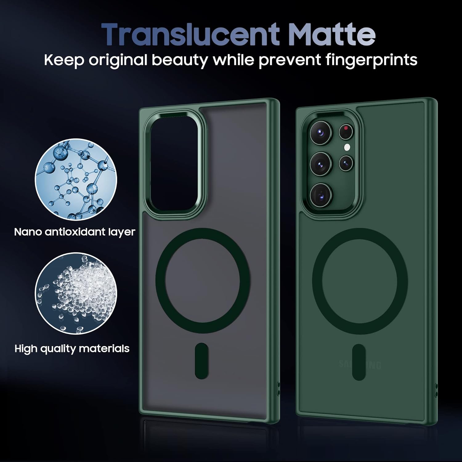 Translucent Matte Shockproof Protective Case for Samsung Galaxy S22 Ultra - Image 7