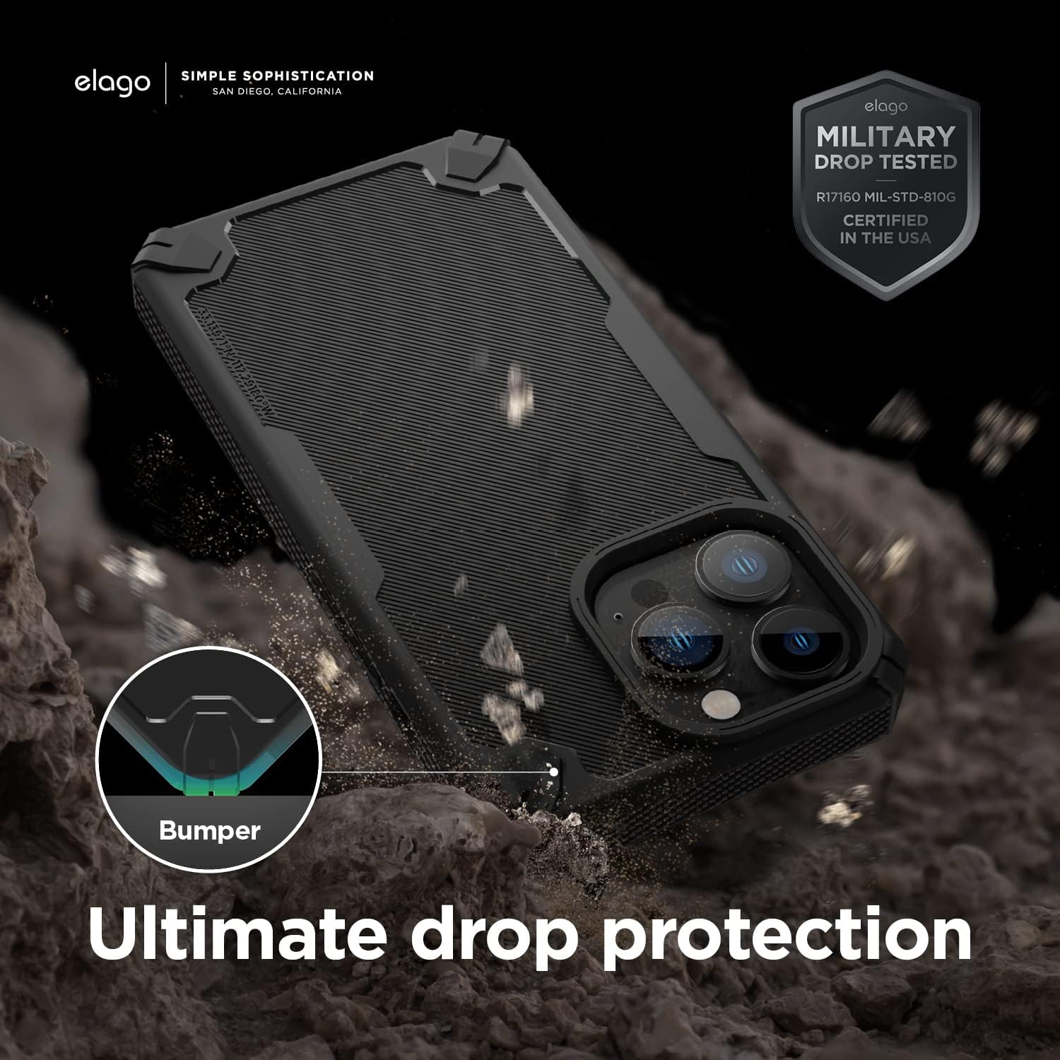 For iPhone 13 Pro (6.1"), Heavy-Duty Premium TPU Carbon Fiber Rugged Protection - Image 4