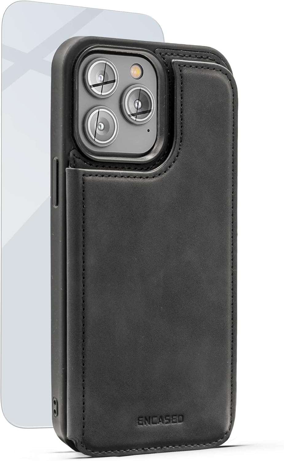 For iPhone 14 Pro Max Case with Card Holder Folio and Wrist Strap - Image 5