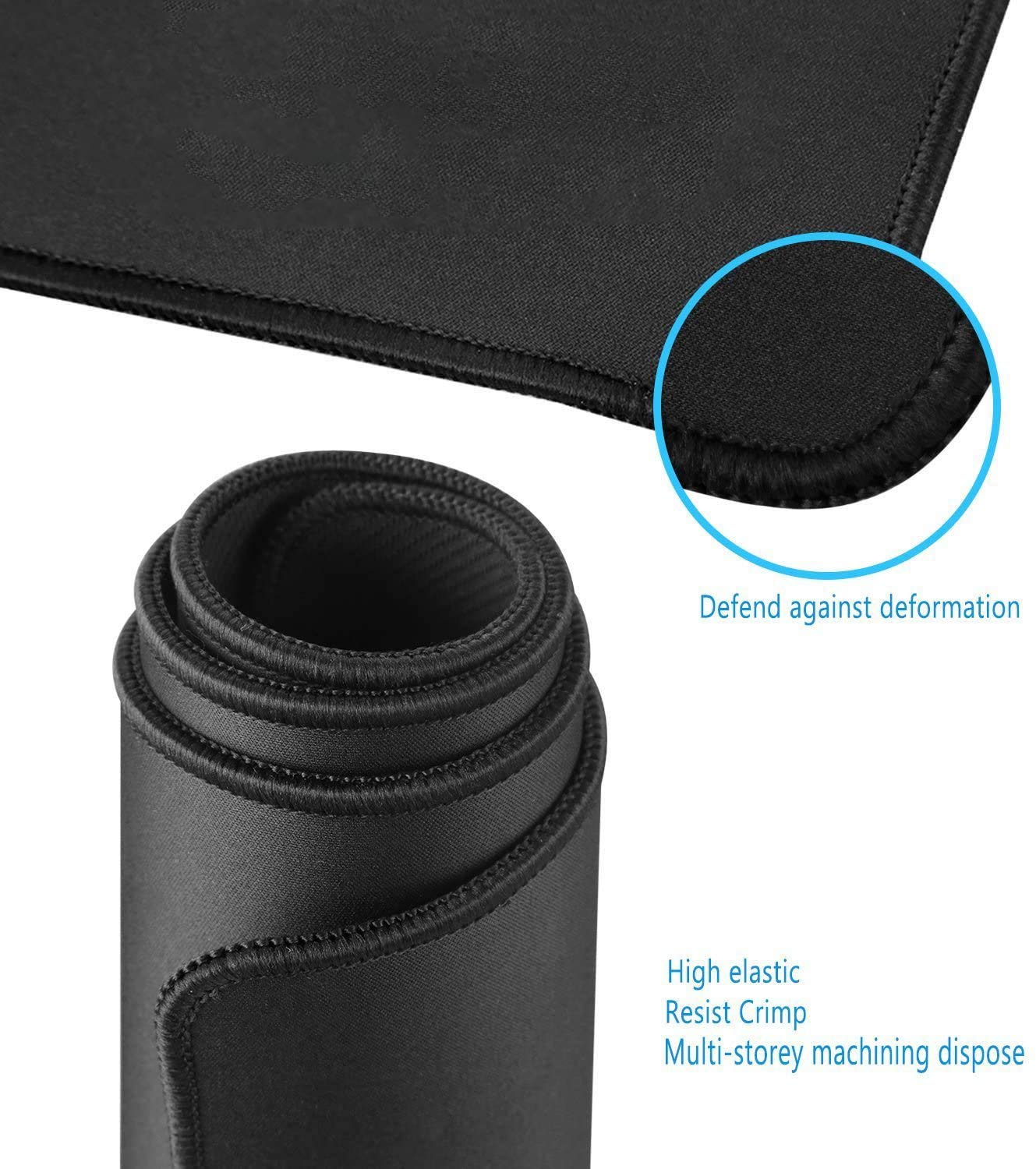 Gaming Mouse Pad, Extended Large Mouse Mat with Stitched Edges (800x400x2mm) - Image 7