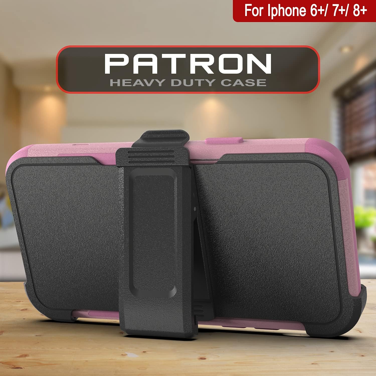 iPhone 8+ Plus Belt Clip Holster 4-1 Rugged Protective Multilayer Phone Case - Image 2