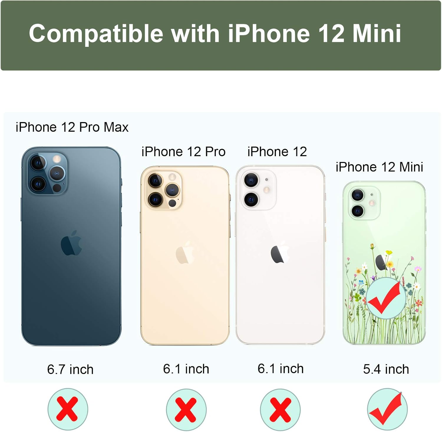 For iPhone 12 Mini Clear Soft TPU Bumper Slim Protective 5.4 Inch Case - Image 3