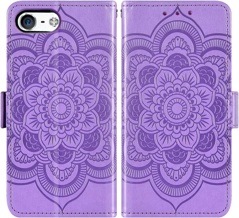For iPhone 5S 2016 Tempered Glass Screen and Protector Flip Holder Wallet Case - Image 6