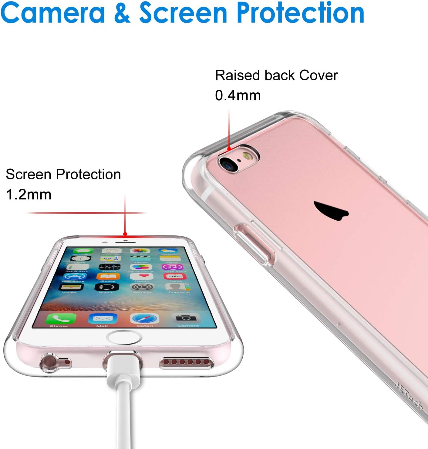 For iPhone 6 Plus/6s Plus 5.5-Inch, Shockproof Anti-Scratch Clear Back Case - Image 4