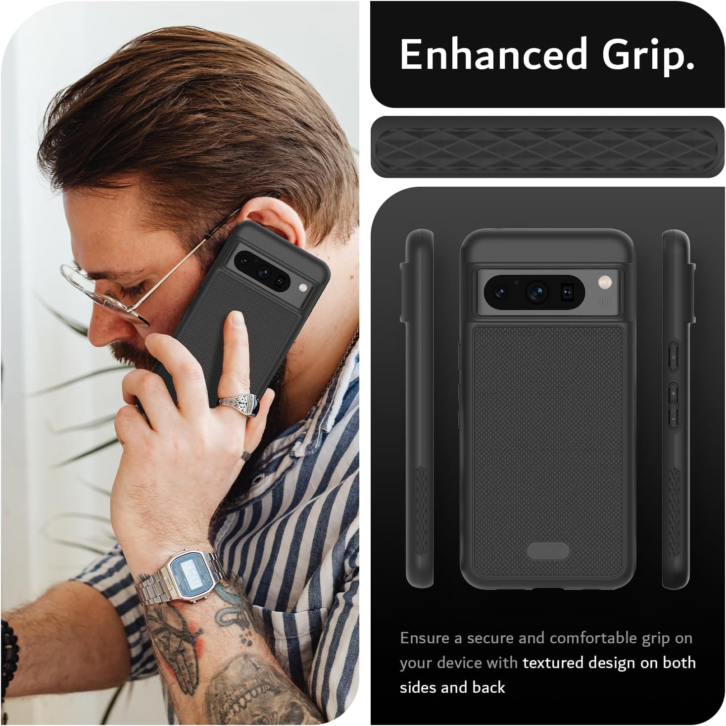 For Google Pixel 8 Pro Case 2023, MagSafe Compatible Military Grade Slim Dual - Image 5