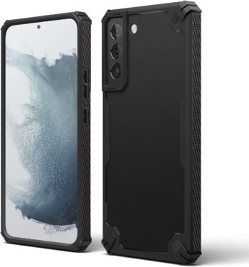 For Samsung Galaxy S22 Plus (6.6"), Heavy-Duty Protective Case Premium Carbon