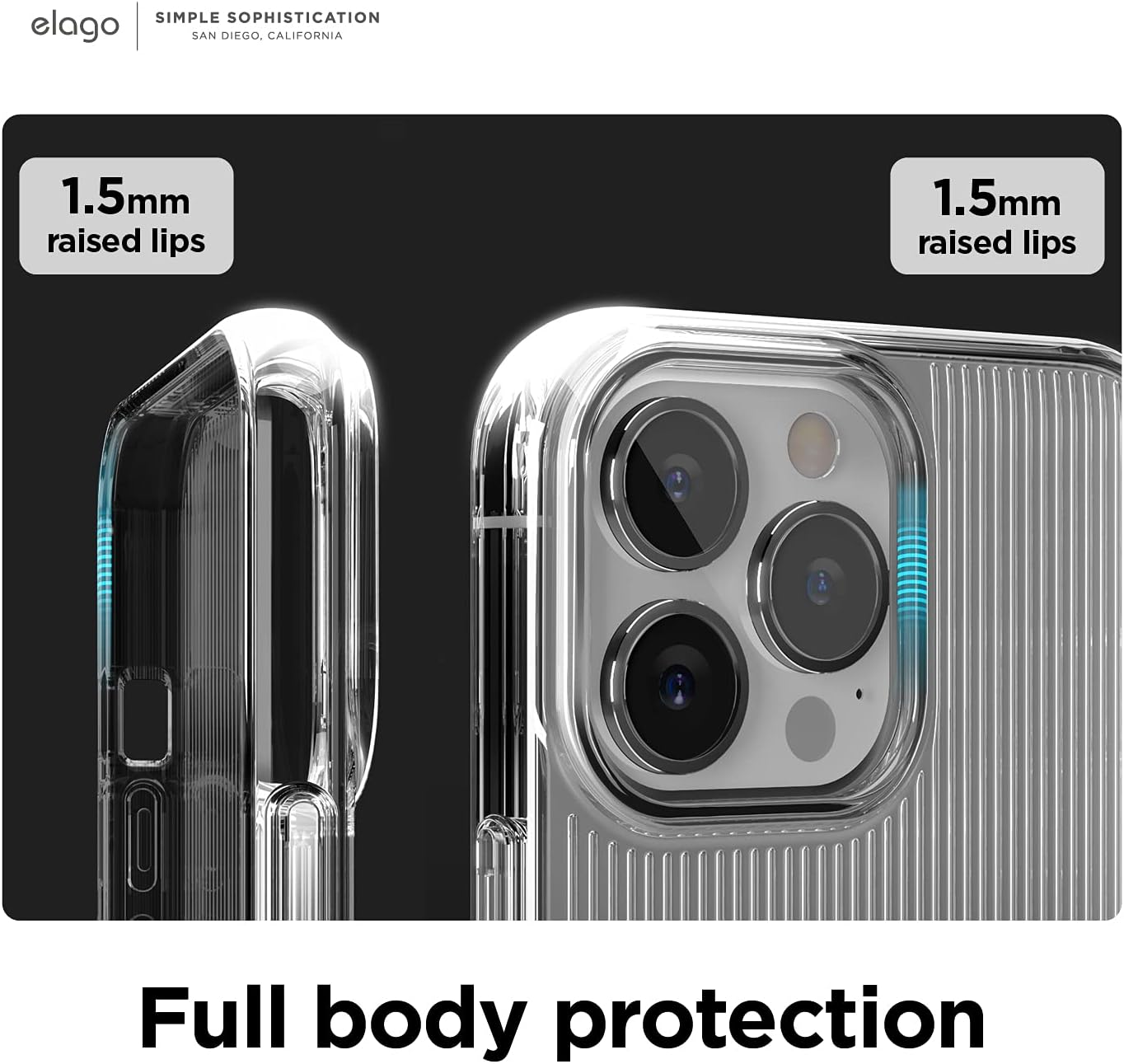 Urban Shockproof Protective Clear Case Compatible w iPhone 13 Pro Max (6.7") - Image 4