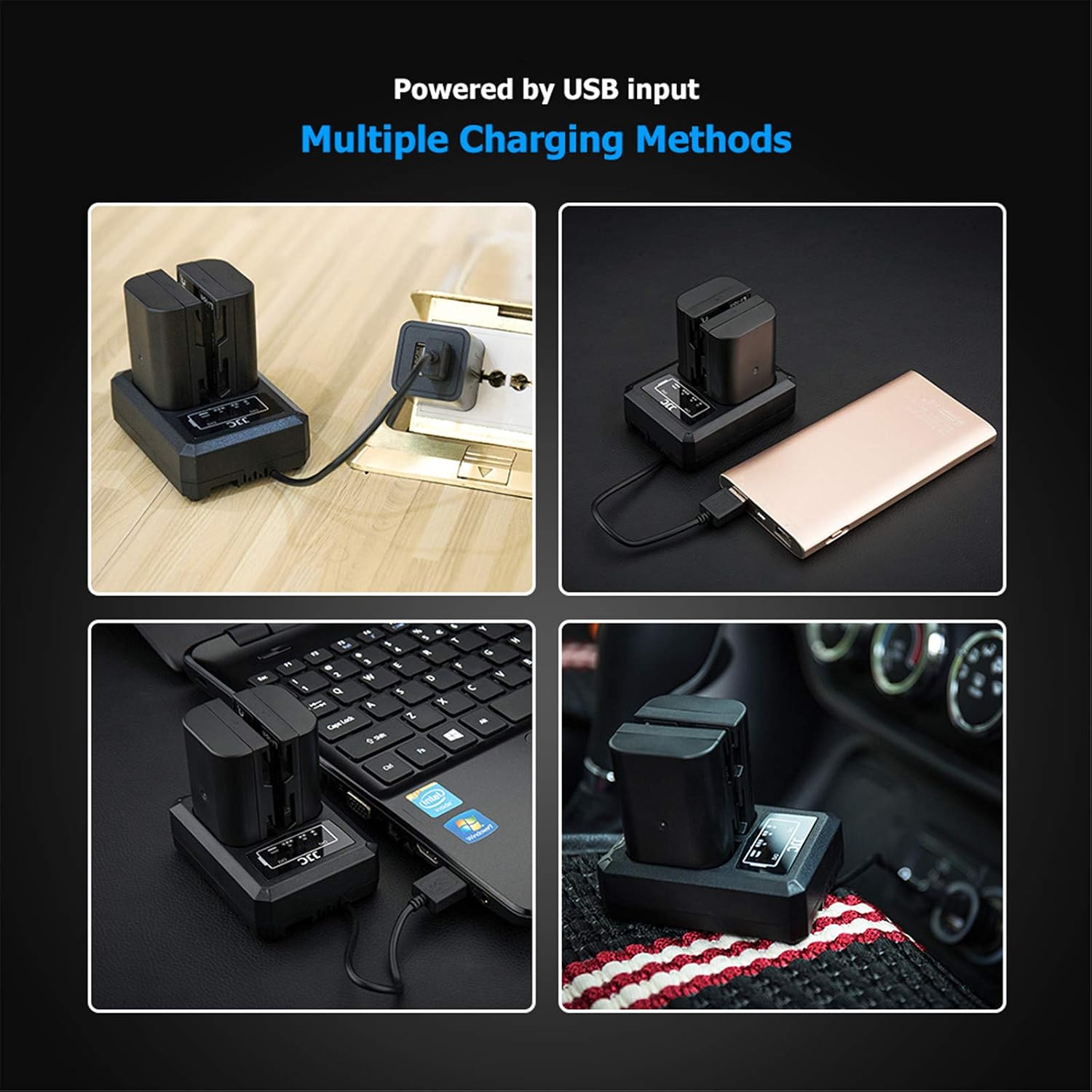 Battery Charger USB Dual Slots for Panasonic Lumix GH5S G9 GH5 GH4 GH3 - Image 7